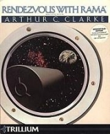 Rendezvous with Rama, jeu d\'aventure de Trillium / Telarium d\'après Arthur C. Clarke (1984, version disquette pour Commodore 64)