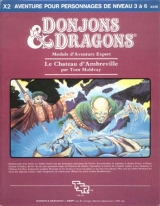 X2 Le château d\'Ambreville par Tom Moldvay. Module d\'aventure expert. TSR Inc., 1983