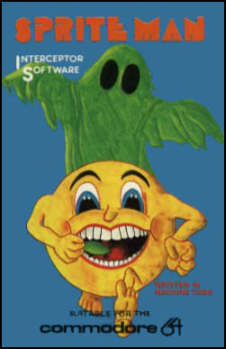 Sprite Man d'Interceptor Software (1984) pour Commodore 64 (version cassette rare) Sprite Man d'Interceptor Software (1984) pour Commodore 64 (version cassette rare)
